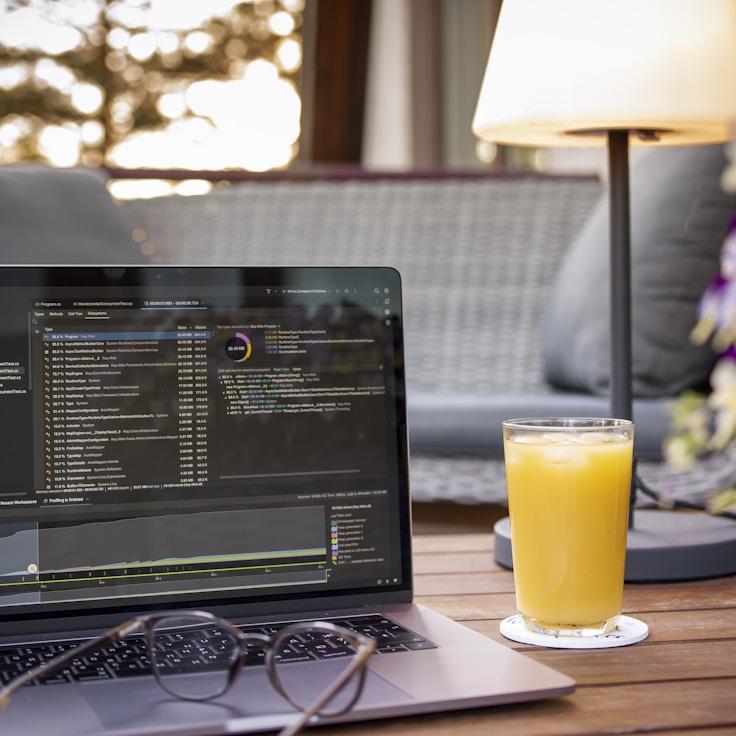 Mobile app project planning workspace with devices and development tools